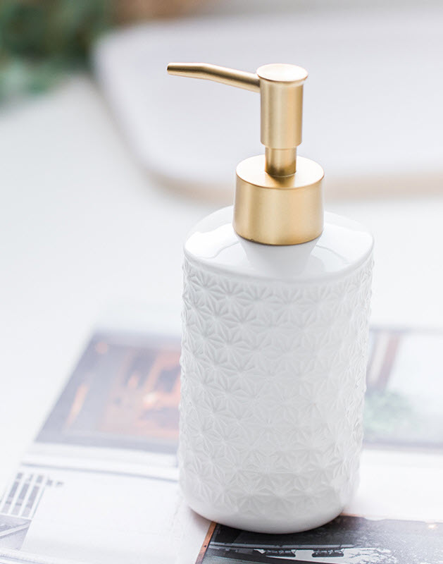 Bộ đồ dùng nhà tắm 5 món sứ Ceramic 330ml Zixin ZANE14