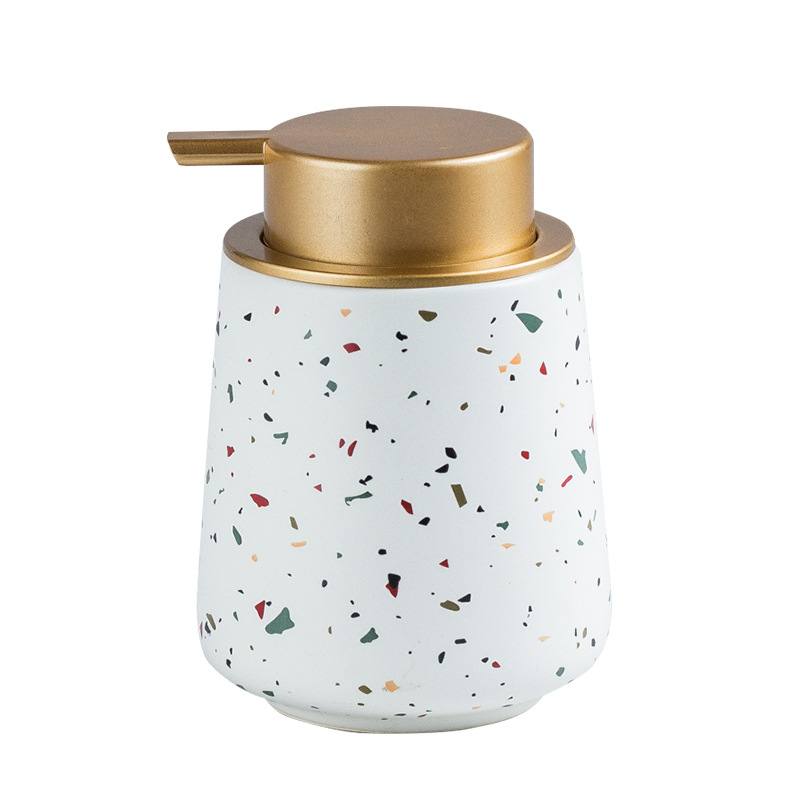 Bình đựng xà bông rửa tay sữa tắm dầu gội gốm sứ 400ml ZIXIN ZANE20