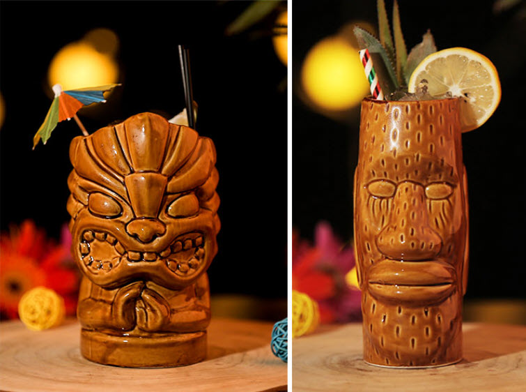 Ly Cocktail gốm sứ phong cách Hawaii Thổ Dân Barx G10210