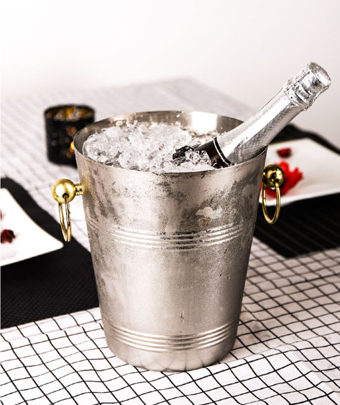 Xô đá ướp rượu xô đựng đá 5L inox 304 Barx BX025