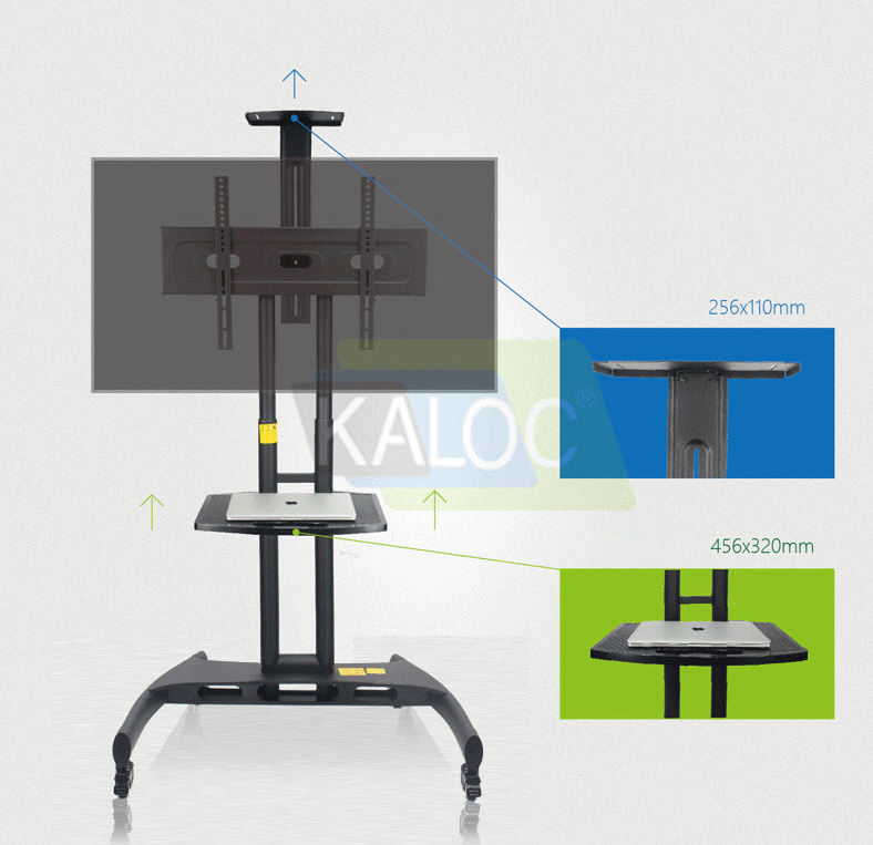 Giá treo Tivi di động chân đứng sàn 32-65inch Kaloc KLC150