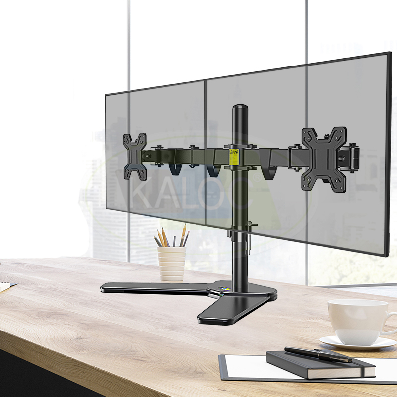 Giá treo 2 màn hình máy tính để bàn 20-27inch Kaloc DW220-T