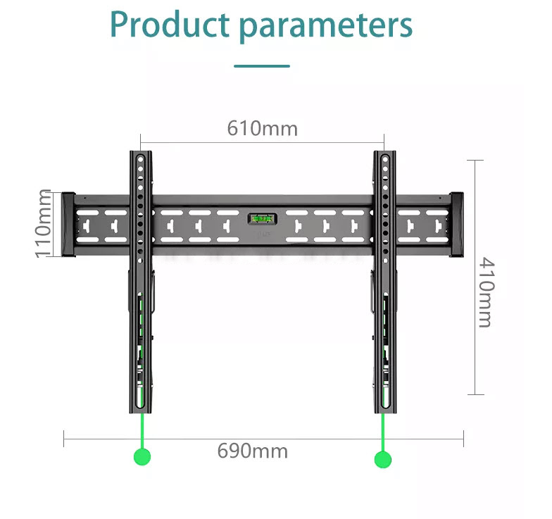 Giá treo Tivi gắn tường tương thích 40-65inch Kaloc KLC-E3T