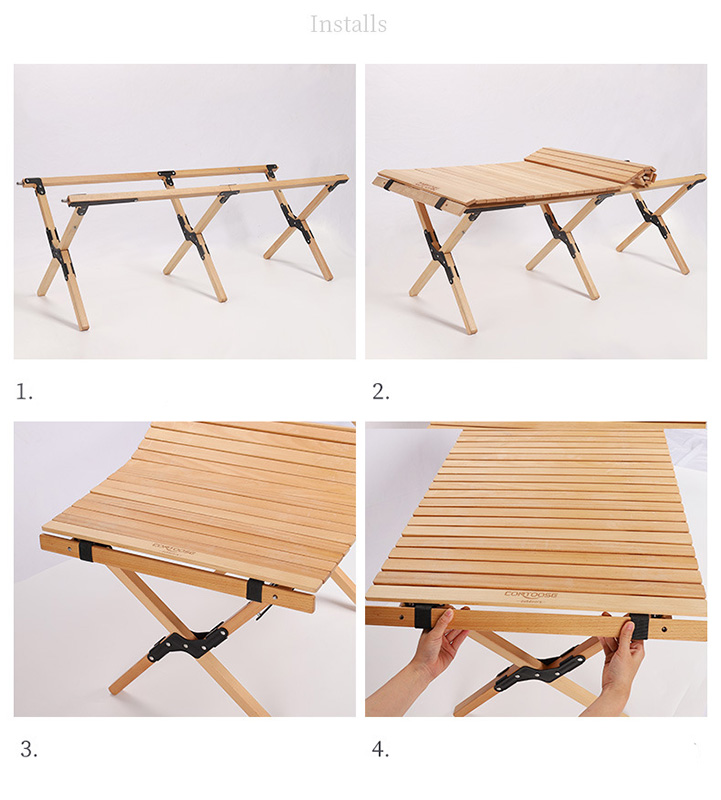 Bàn cắm trại bàn xếp di động dã ngoại Contoose CTS01 nhiều kích thước cho gia đình, nhóm bạn bè