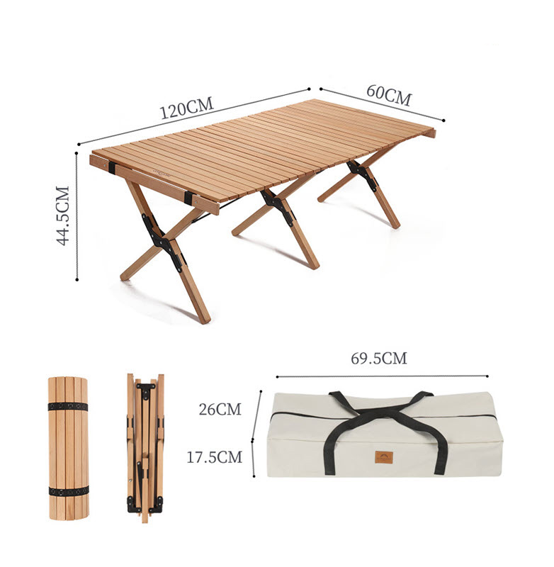 Bàn cắm trại bàn xếp di động dã ngoại Contoose CTS01 nhiều kích thước cho gia đình, nhóm bạn bè