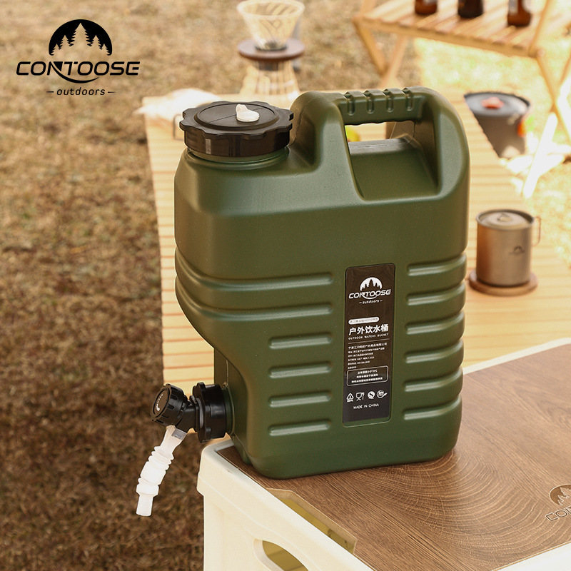 Bình đựng nước du lịch cắm trại có vòi tiện dụng 18L Contoose CTS04 nhựa HDPE