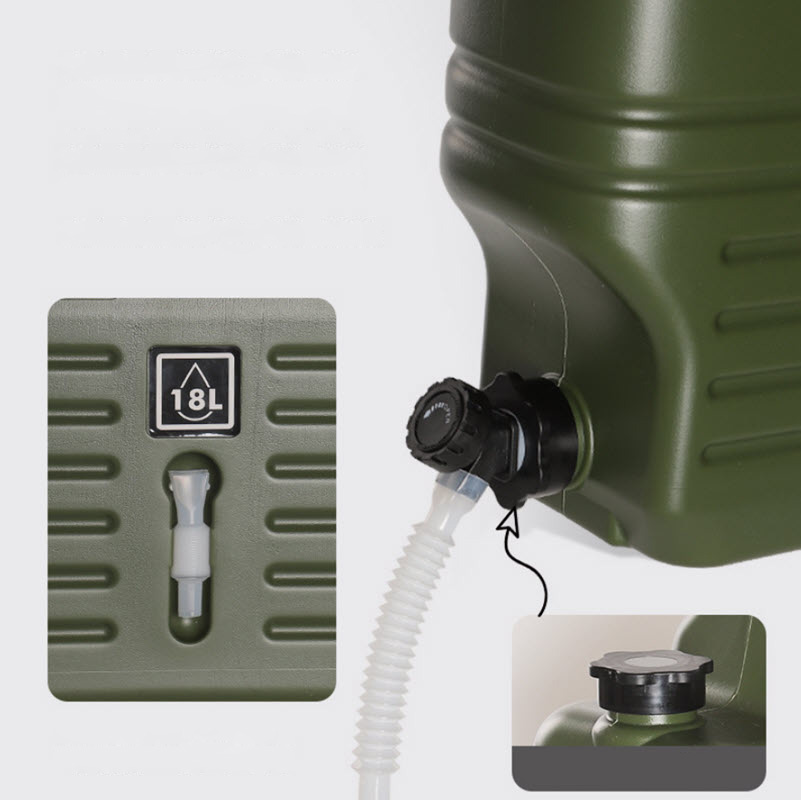 Bình đựng nước du lịch cắm trại có vòi tiện dụng 18L Contoose CTS04 nhựa HDPE