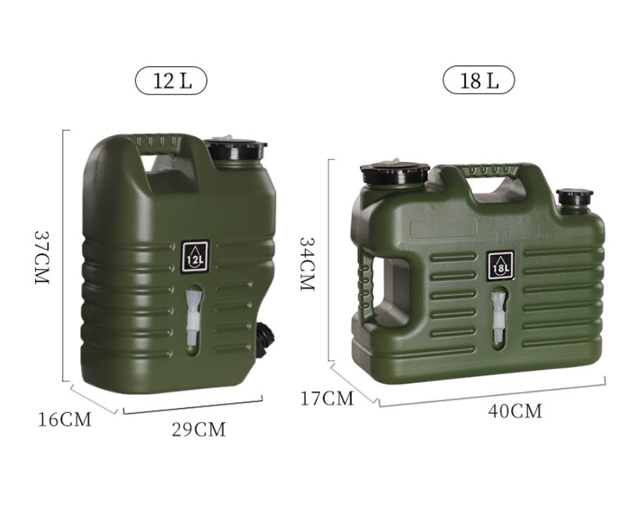 Bình đựng nước du lịch cắm trại có vòi tiện dụng 18L Contoose CTS04 nhựa HDPE