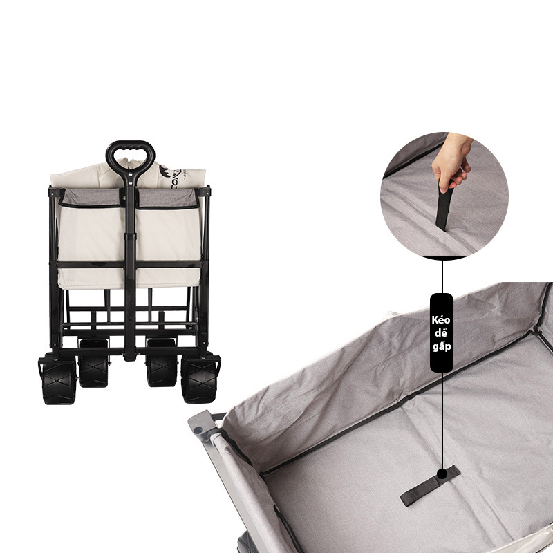 Xe kéo đồ dùng vật dụng cắm trại Contoose CTS06 có thể gấp gọn