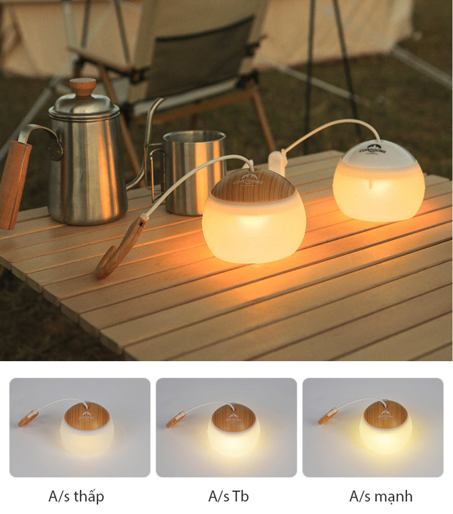 Đèn treo cắm trại ngoài trời đèn Led pin sạc dã ngoại Contoose CTS18
