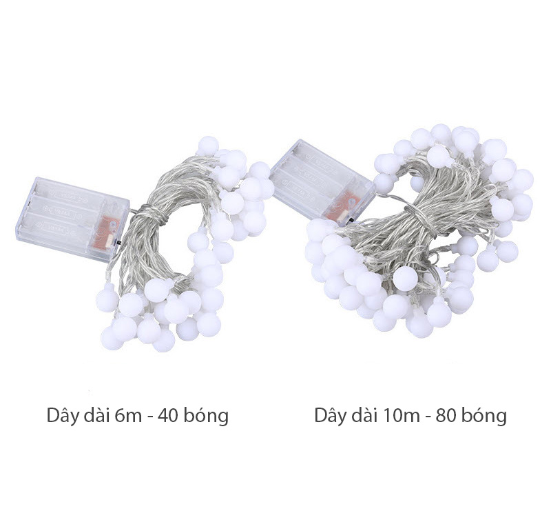 Đèn Led dây trang trí cho cắm trai dã ngoại Contoose CTS24 ánh sáng vàng dùng pin