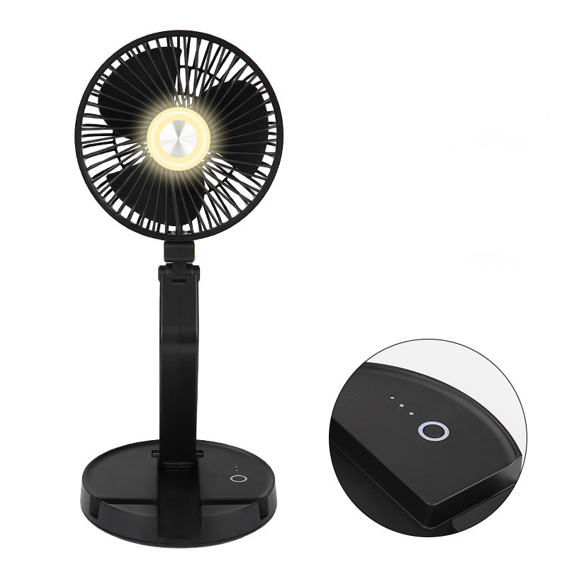 Quạt sạc mini để bàn có đèn ngủ cho cắm trại ngoài trời Contoose CTS36