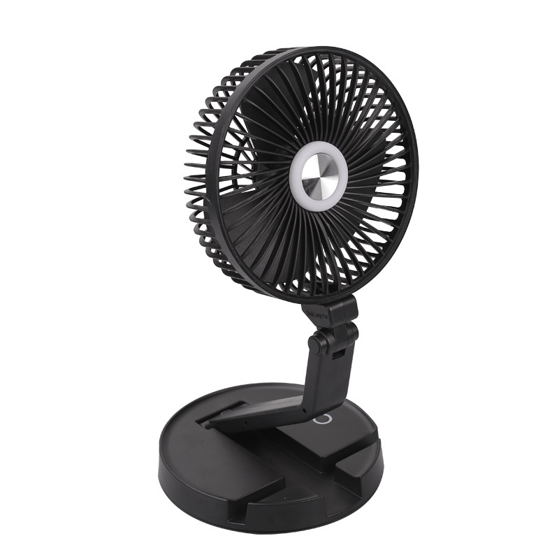 Quạt sạc mini để bàn có đèn ngủ cho cắm trại ngoài trời Contoose CTS36