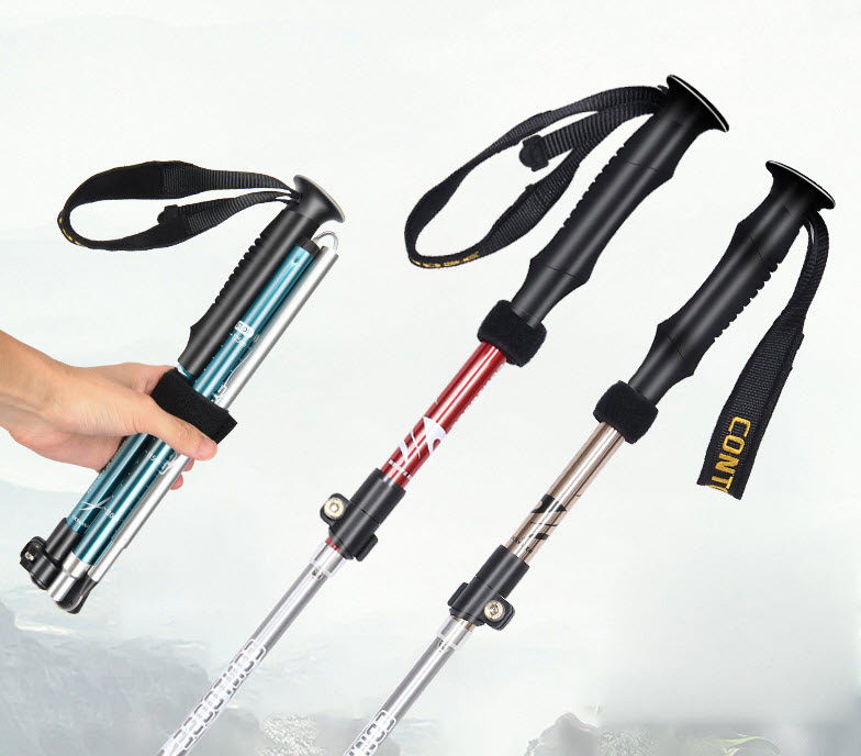 Gậy leo núi gậy đi bộ đường dài Contoose CTS44 hợp kim nhôm có thể gấp gọn