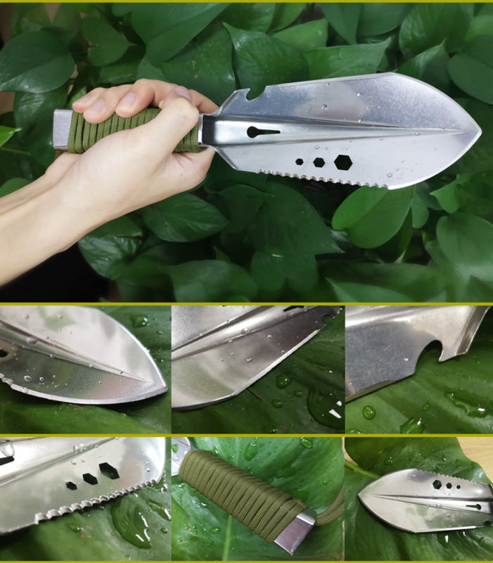 Xẻng làm vườn mini cầm tay đa năng Contoose CTS46 thép cao cấp 26cm