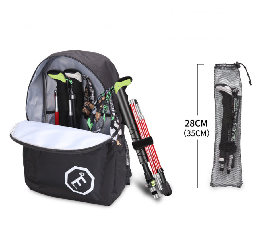 Gậy leo núi gậy đi bộ đường dài sợi carbon Contoose CTS53 có thể gấp gọn