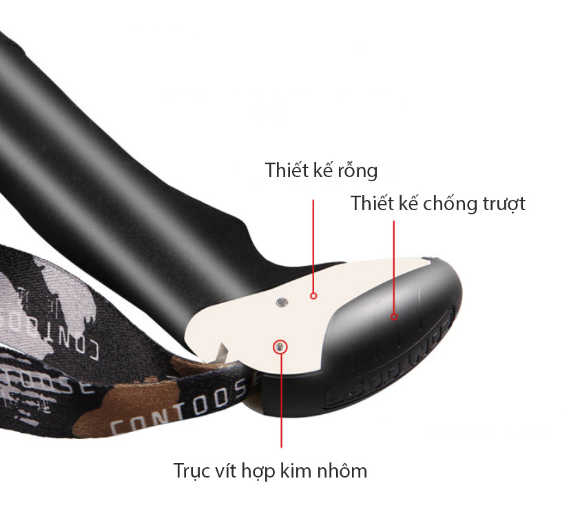 Gậy leo núi gậy đi bộ đường dài sợi carbon Contoose CTS53 có thể gấp gọn