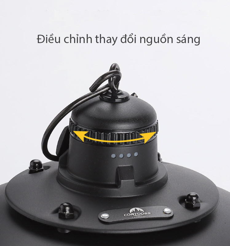 Đèn cắm trại dã ngoại cổ điển Contoose CTS57 dùng pin sạc