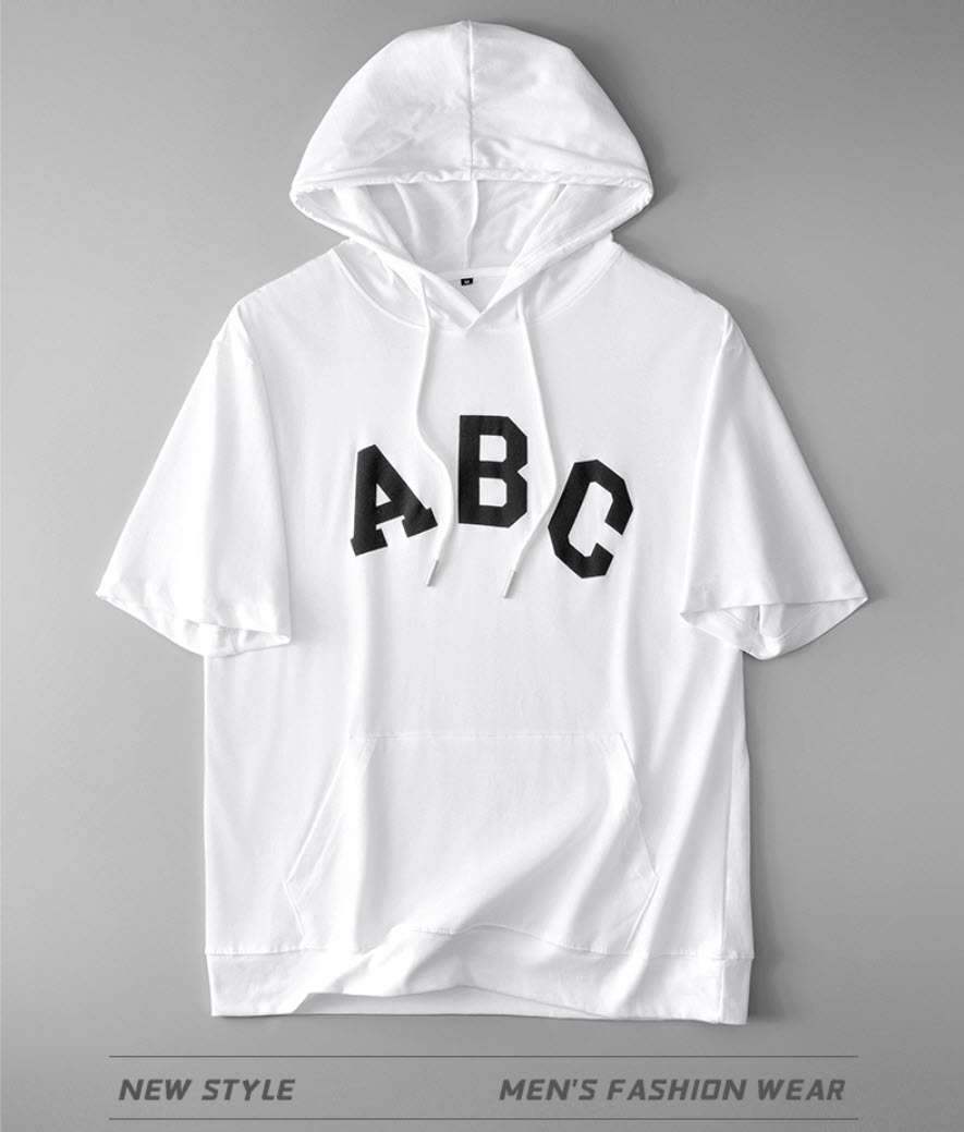 Áo len hoodie nam ManStar MS88103 tay ngắn 100% cotton
