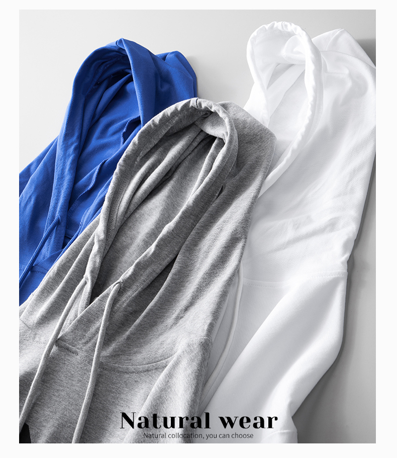 Áo len hoodie nam ManStar MS88103 tay ngắn 100% cotton