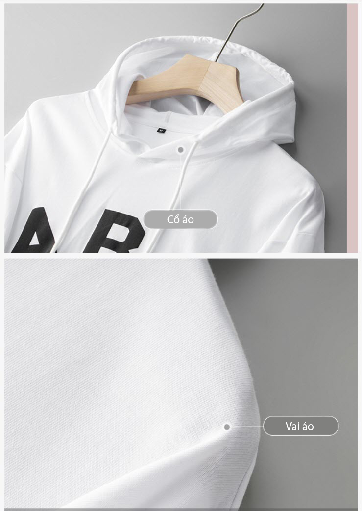 Áo len hoodie nam ManStar MS88103 tay ngắn 100% cotton