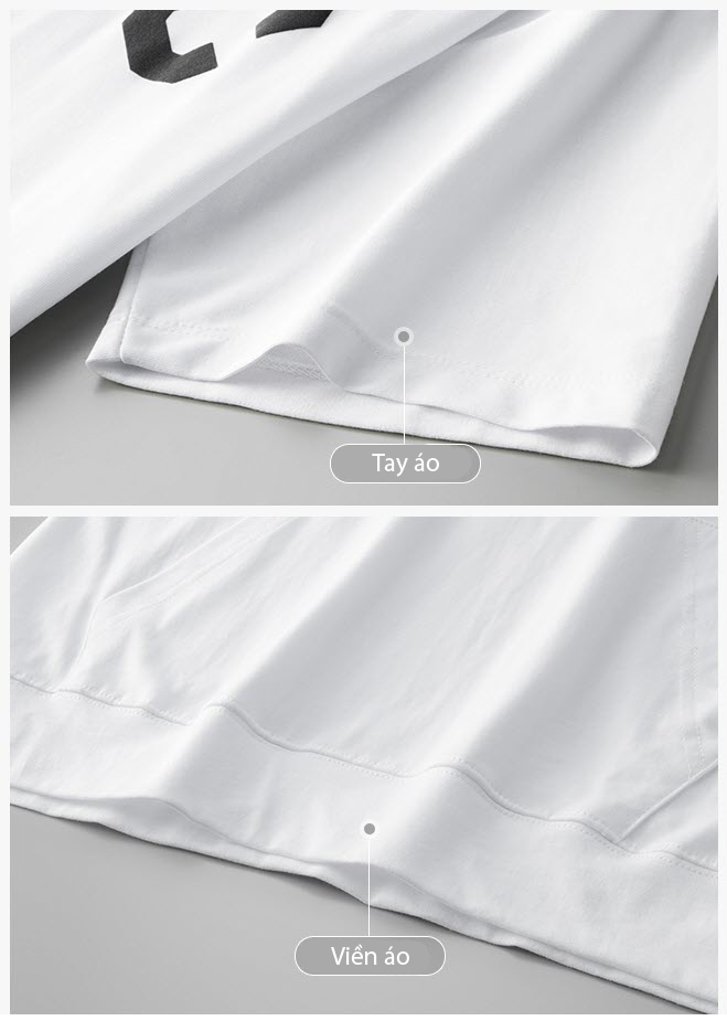 Áo len hoodie nam ManStar MS88103 tay ngắn 100% cotton