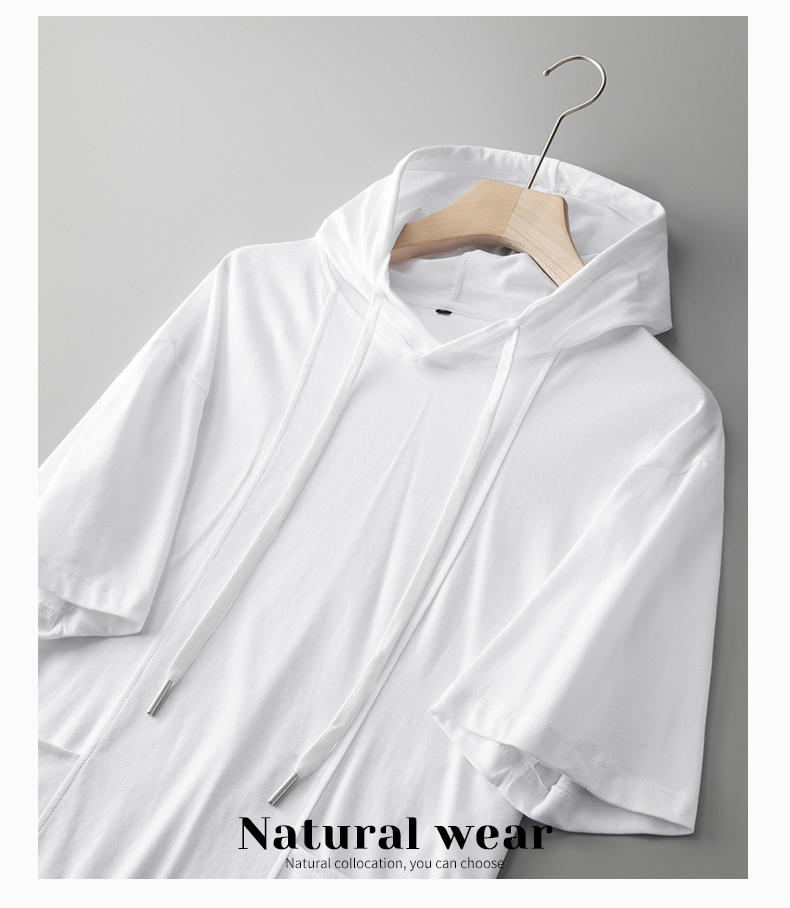Áo len hoodie nam ManStar MS88101 tay ngắn 100% cotton