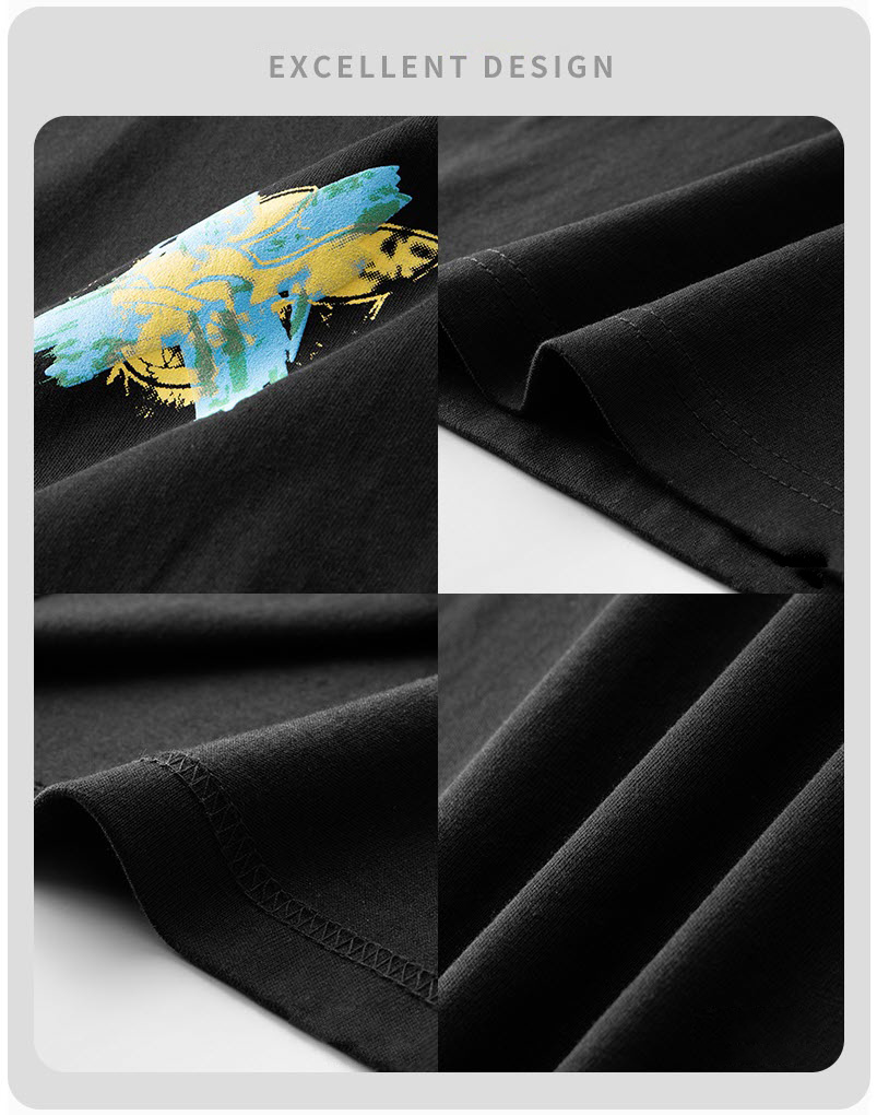 Áo thun nam ManStar MS2016 tay ngắn 100% cotton