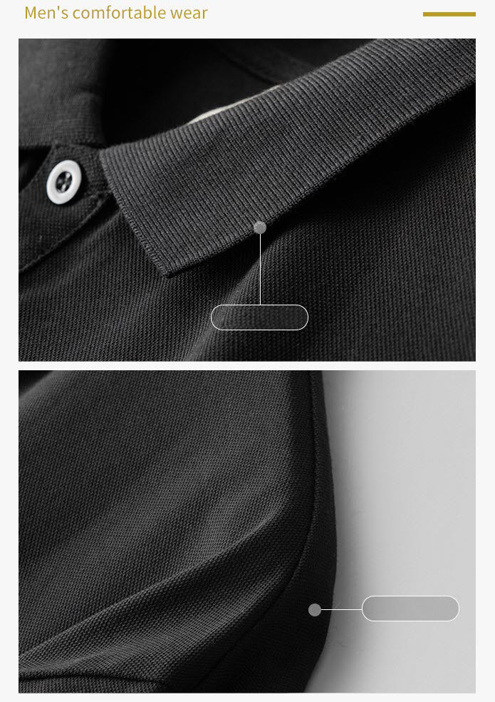 Áo polo nam ManStar BN061 tương phản đen trắng