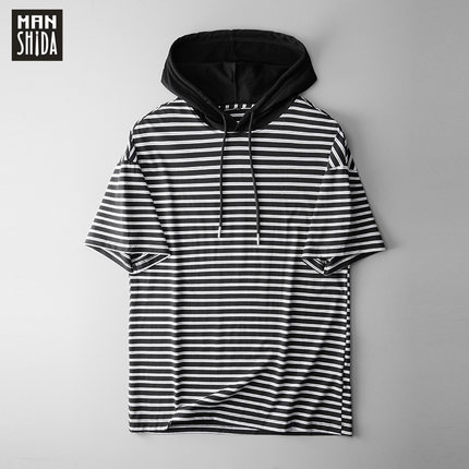 Áo hoodie nam kẻ sọc ManStar MS68102 co giãn tốt summer style