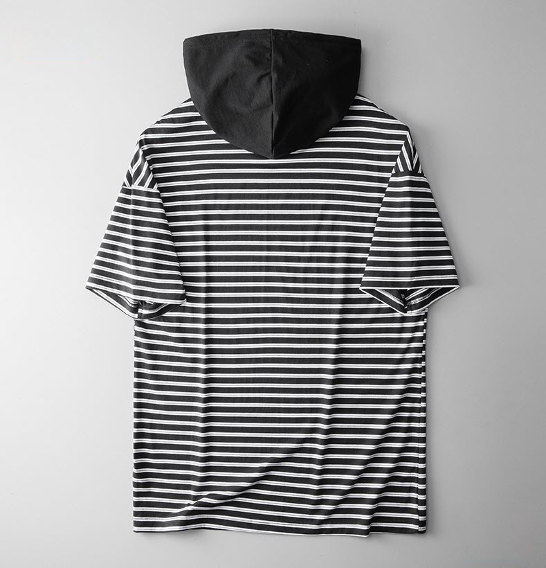 Áo hoodie nam kẻ sọc ManStar MS68102 co giãn tốt summer style