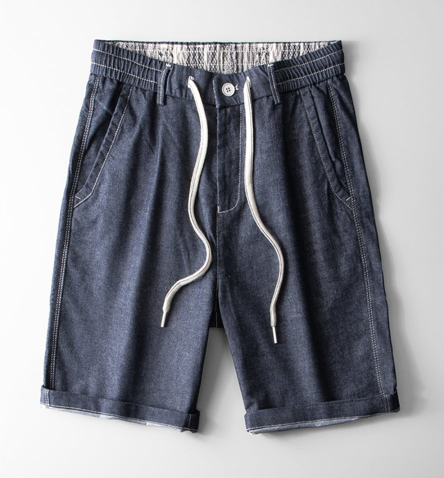 Quần short jean nam lưng thun ManStar MS25506 new trend 2022