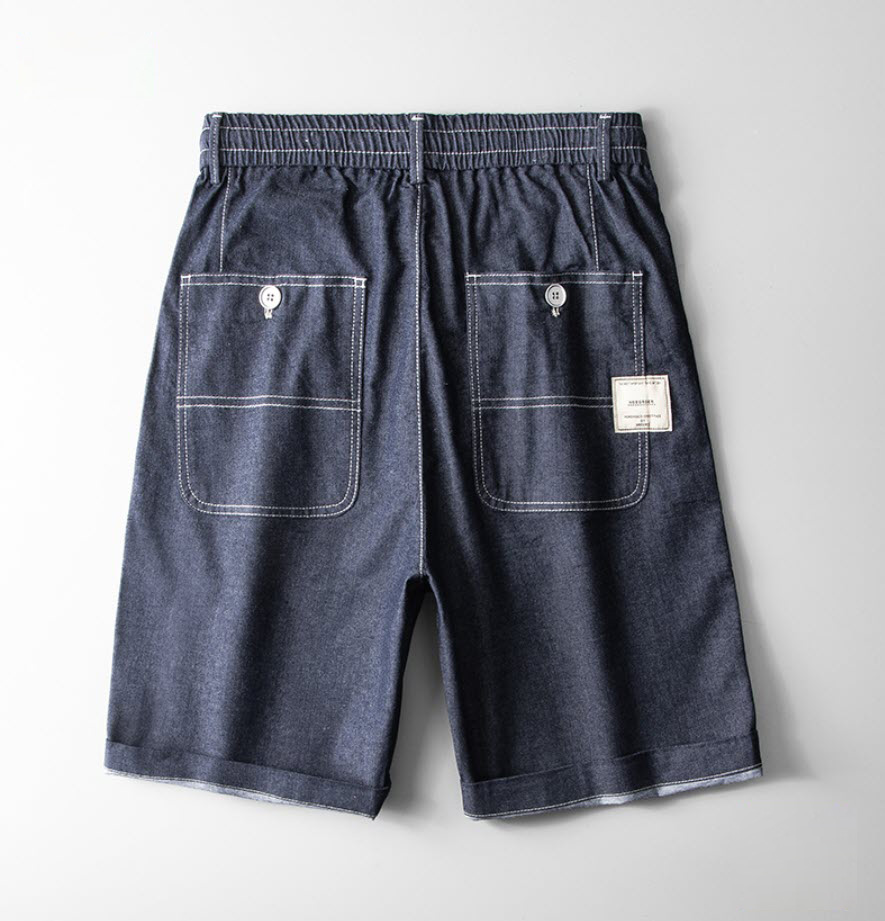 Quần short jean nam lưng thun ManStar MS25506 new trend 2022