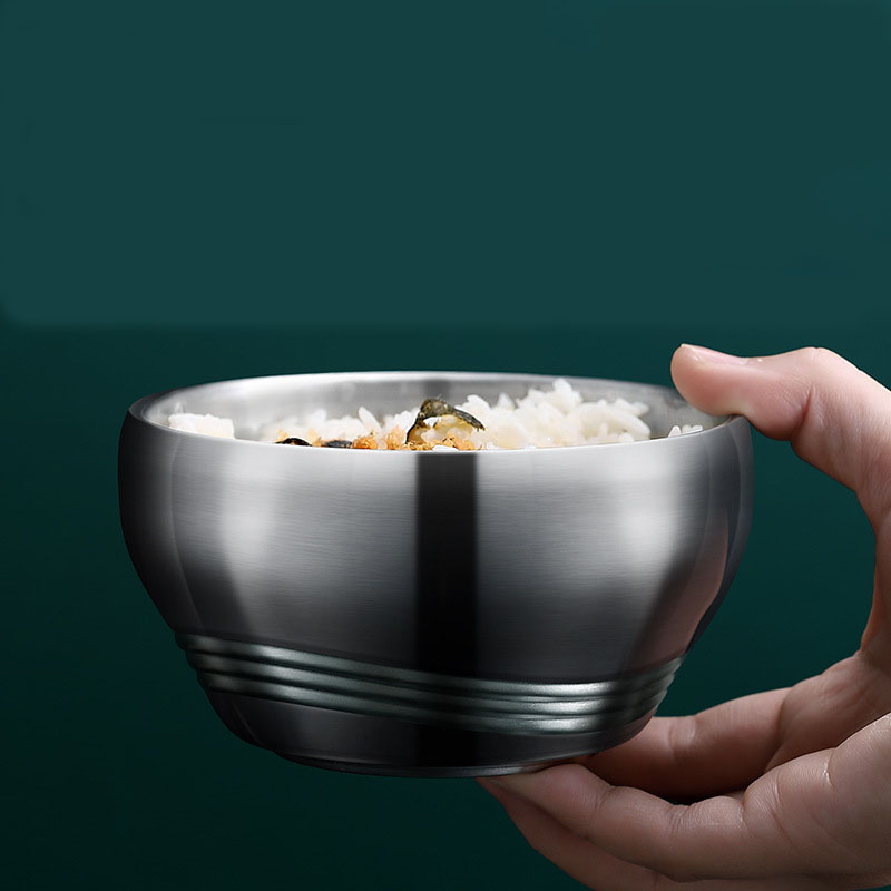 Chén ăn cơm inox cách nhiệt 2 lớp 304 Vandhome WD6529.