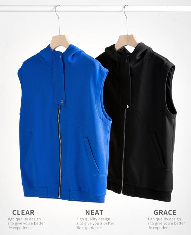 Áo khoác hoodie áo ghi lê nam ManStar MS029 chất len mềm mại