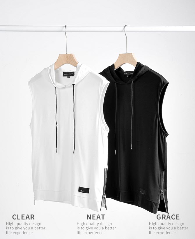 Áo khoác hoodie ba lỗ áo ghi lê nam ManStar MS1127 style 2022