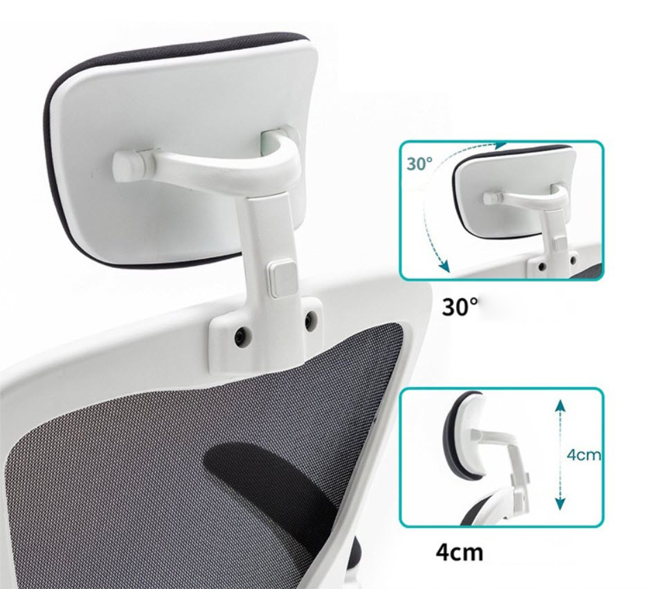 Ghế văn phòng chân xoay mặt lưới Pinrui PR7036 khung plastic