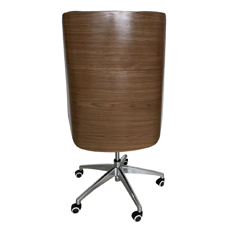 Ghế văn phòng ghế CEO Pinrui PR5052 khung gỗ da PU chân hợp kim