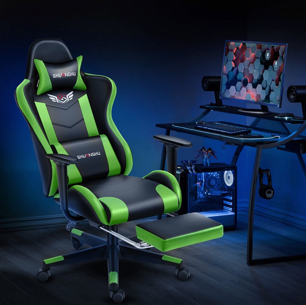 Ghế gaming ghế streamer Lectra JT103 ngả lưng 150 độ có gác chân
