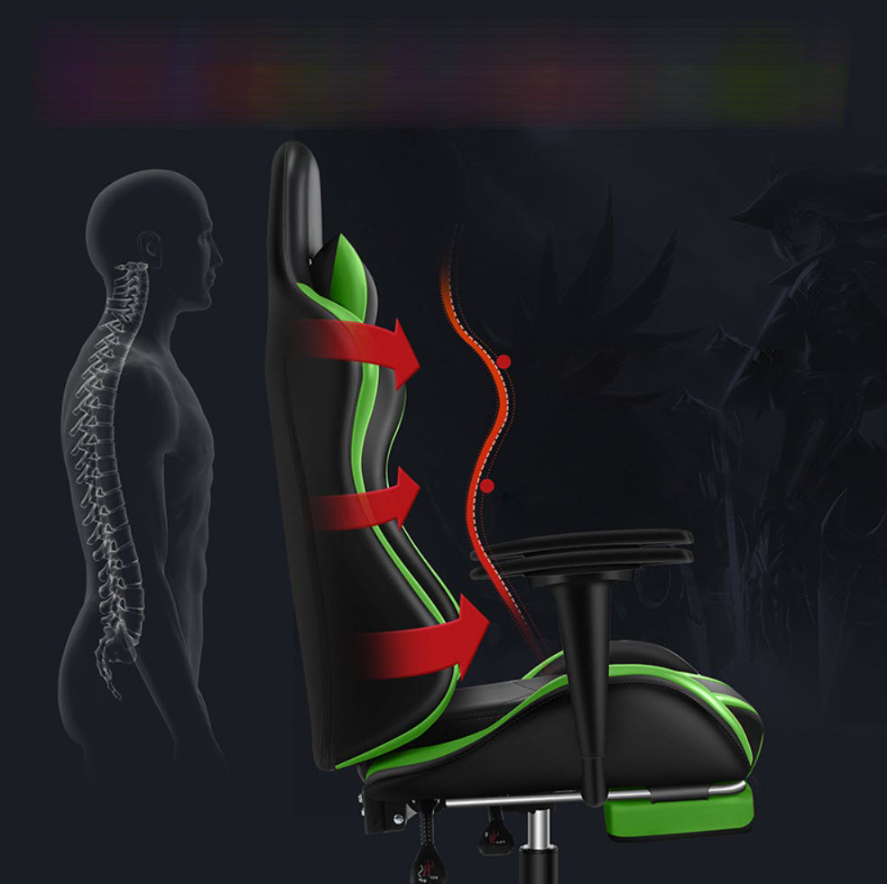 Ghế gaming ghế streamer Lectra JT103 ngả lưng 150 độ có gác chân