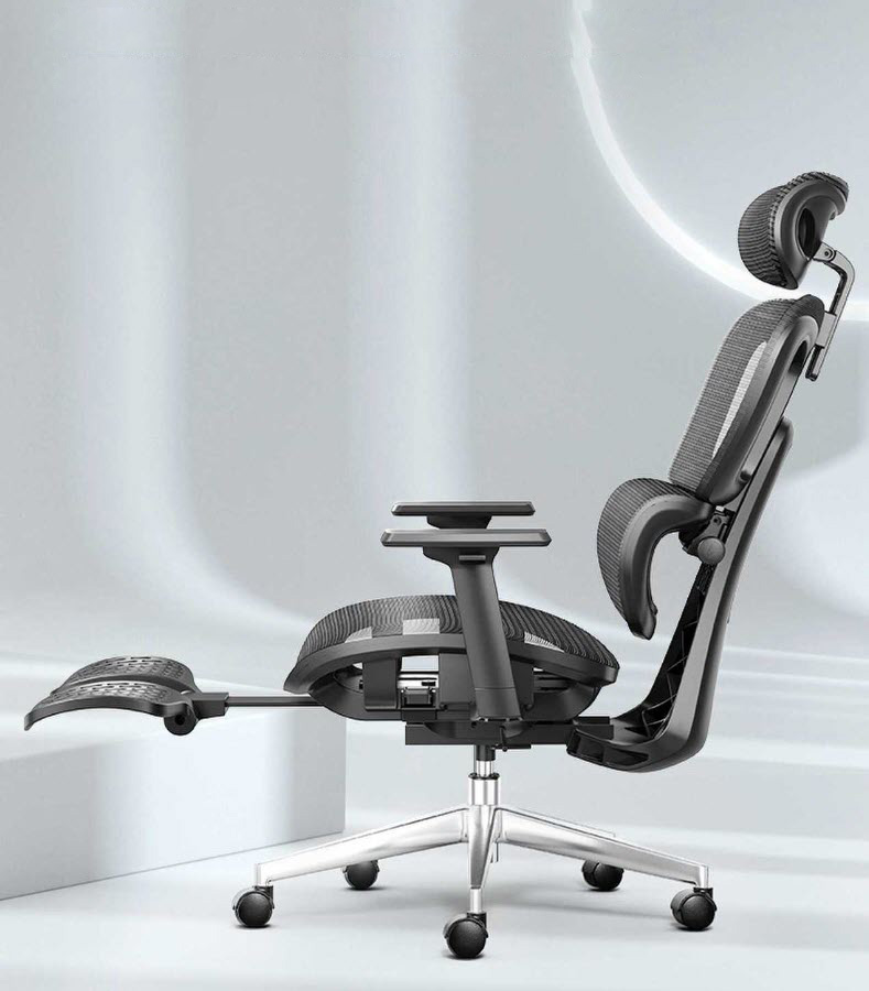 Ghế văn phòng ghế công thái học Lectra JTT03 ngả lưng 145 độ có gác chân