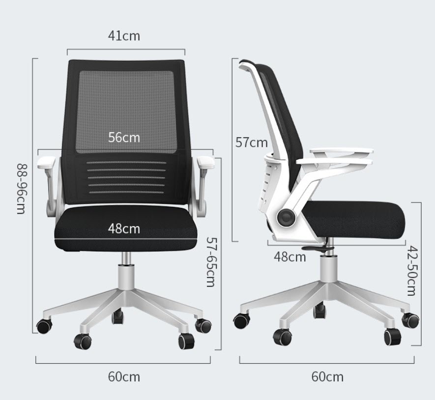 Ghế văn phòng ghế làm việc mặt lưới Lectra JT199 ngả lưng 120 độ mặt ngồi đệm