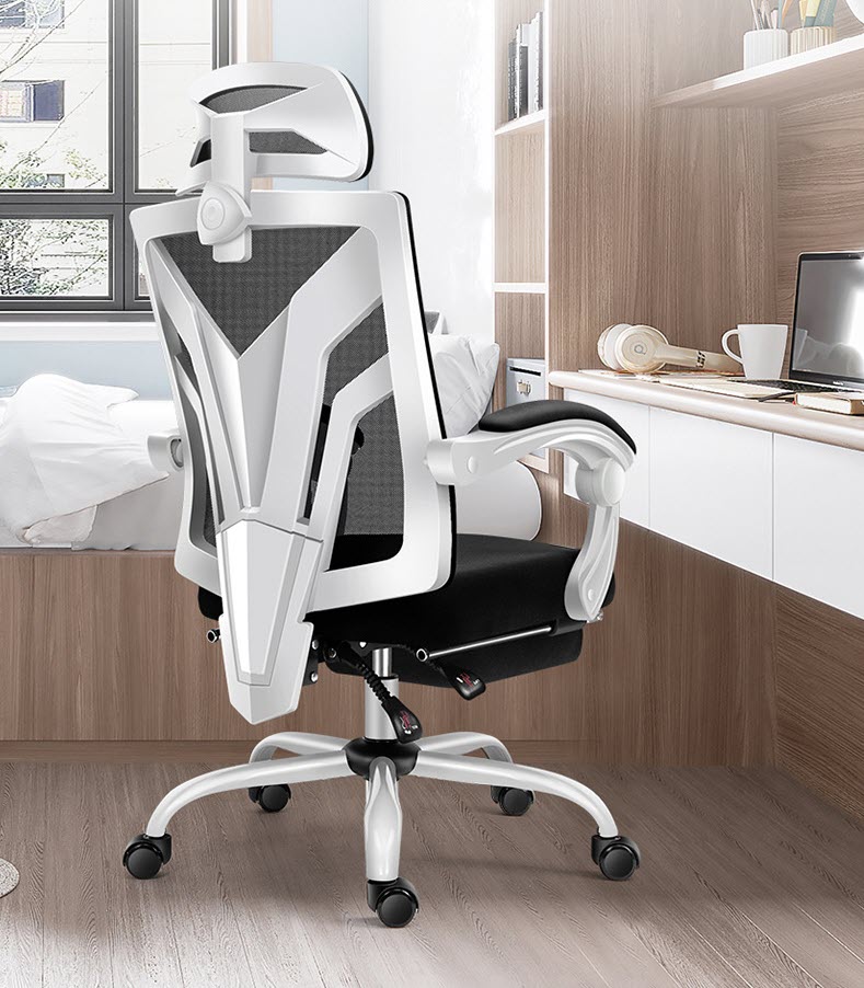 Ghế văn phòng ghế làm việc mặt lưới Lectra JT166 ngả lưng 150 độ có gác chân