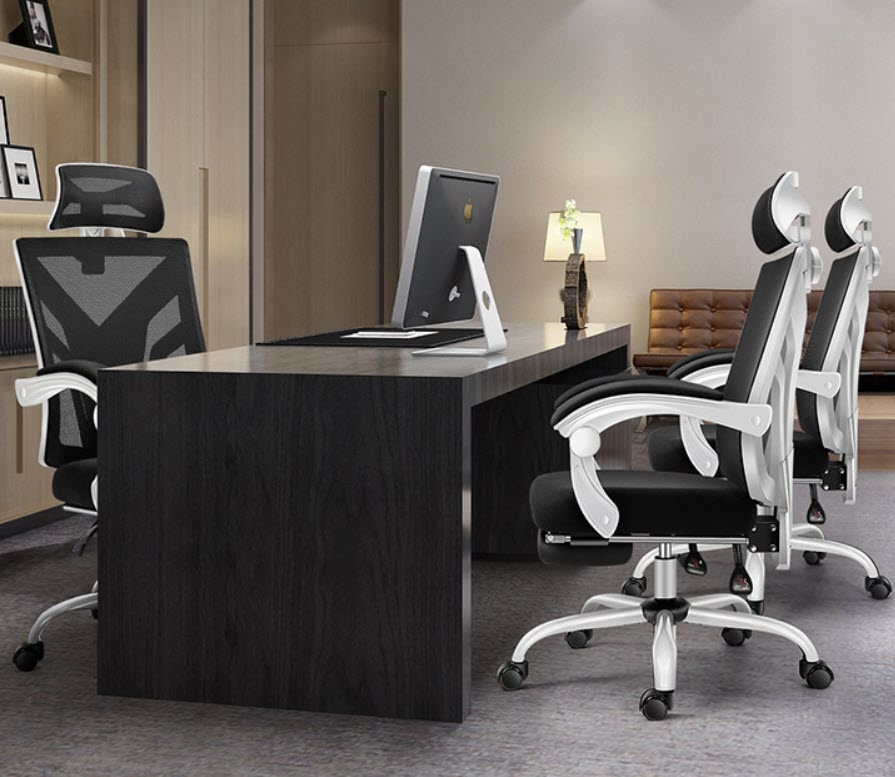 Ghế văn phòng ghế làm việc mặt lưới Lectra JT166 ngả lưng 150 độ có gác chân
