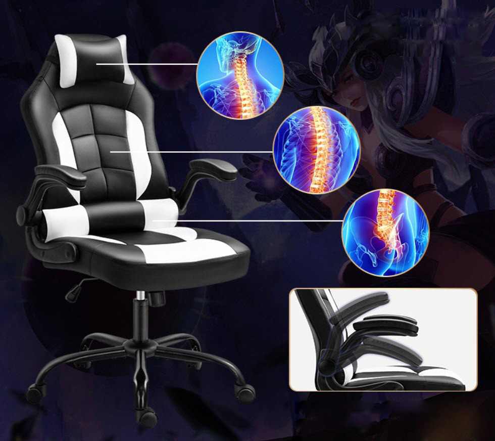 Ghế gaming ghế làm việc Lectra JT177 ngả lưng 135 có tựa đầu