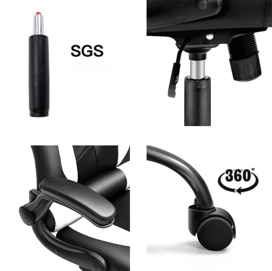 Ghế gaming ghế làm việc Lectra JT177 ngả lưng 135 có tựa đầu