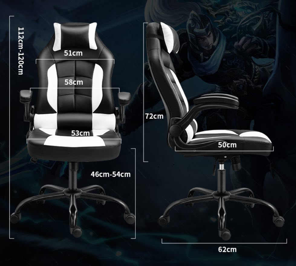 Ghế gaming ghế làm việc Lectra JT177 ngả lưng 135 có tựa đầu