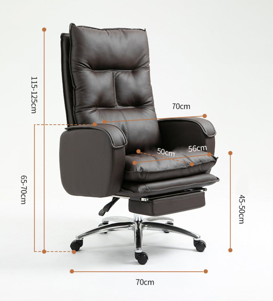 Ghế CEO ghế làm việc thư giãn Lectra WY001 ngả lưng 170 độ có gác chân