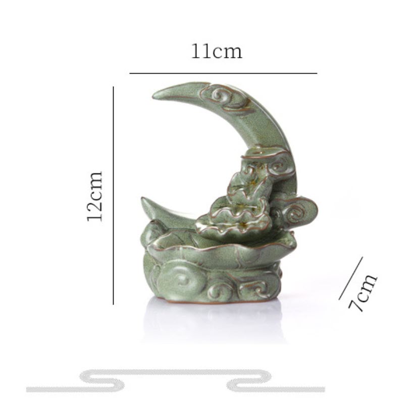 Tháp đốt trầm hương lư đốt nhang trầm Cloud and Moon Nandou XL0094