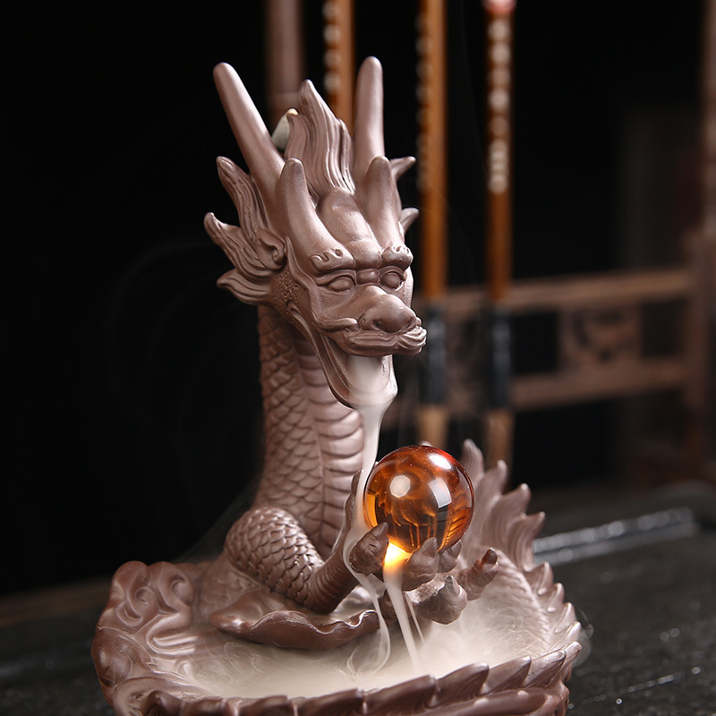Tháp đốt trầm hương lư đốt nhang trầm Dragon Nandou XL0042